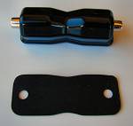 Black Powder Coated Bow Tie Snare Dbl Lug w/Gasket